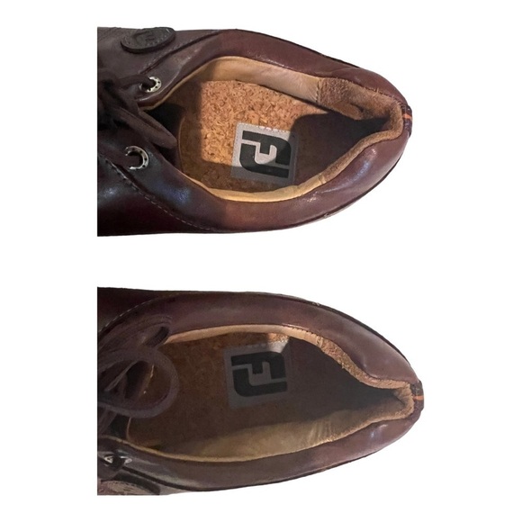 FootJoy Versaluxe Spikeless Golf Shoes Brown Leather Mens 11 XW - Picture 4 of 11